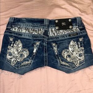 Miss me low rise denim shorts